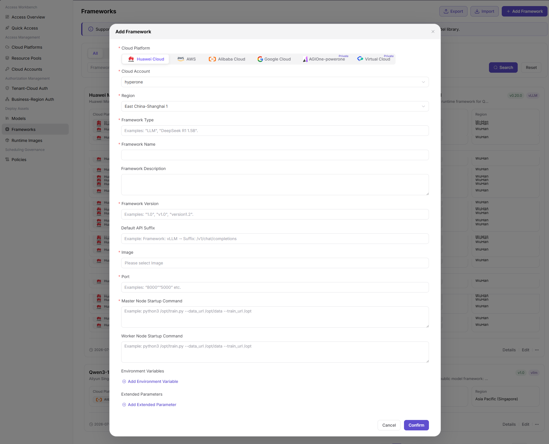 Add an inference framework