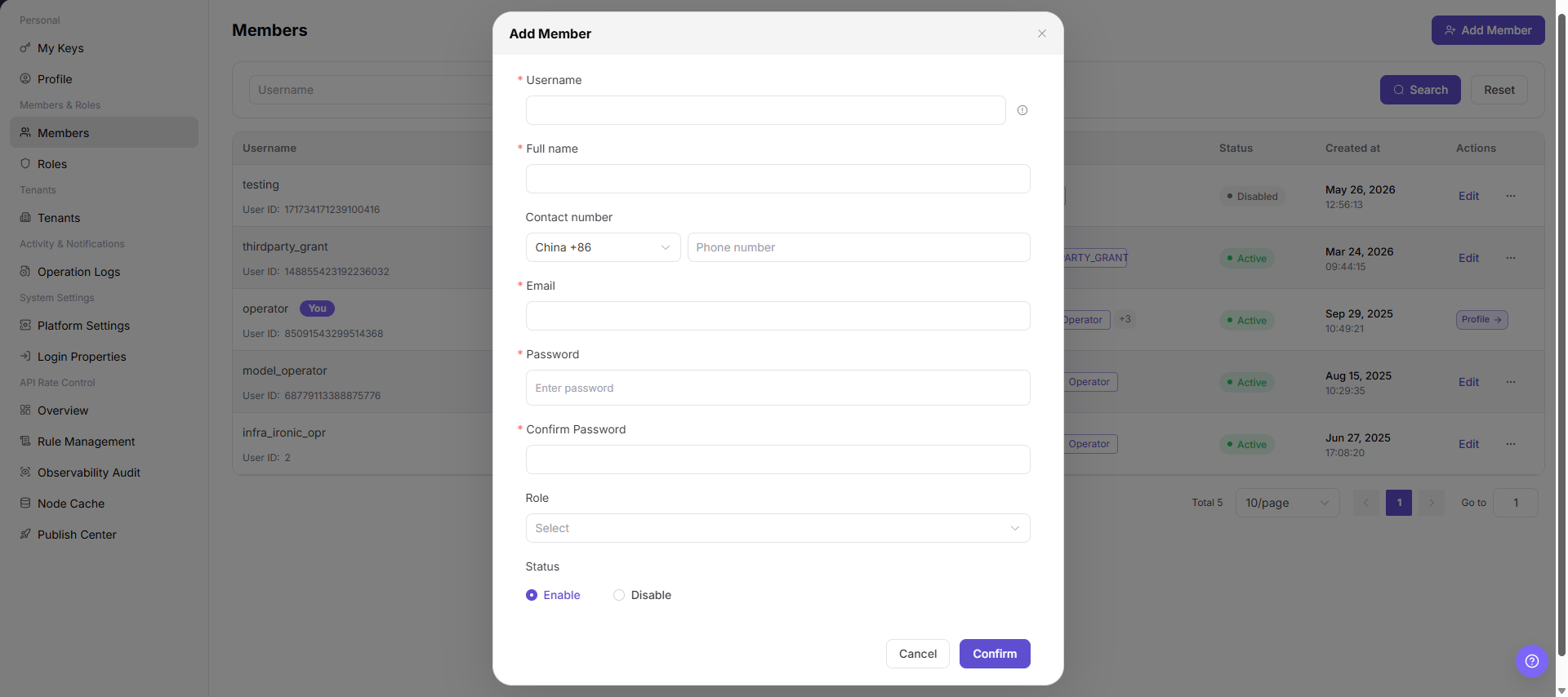 Add Member