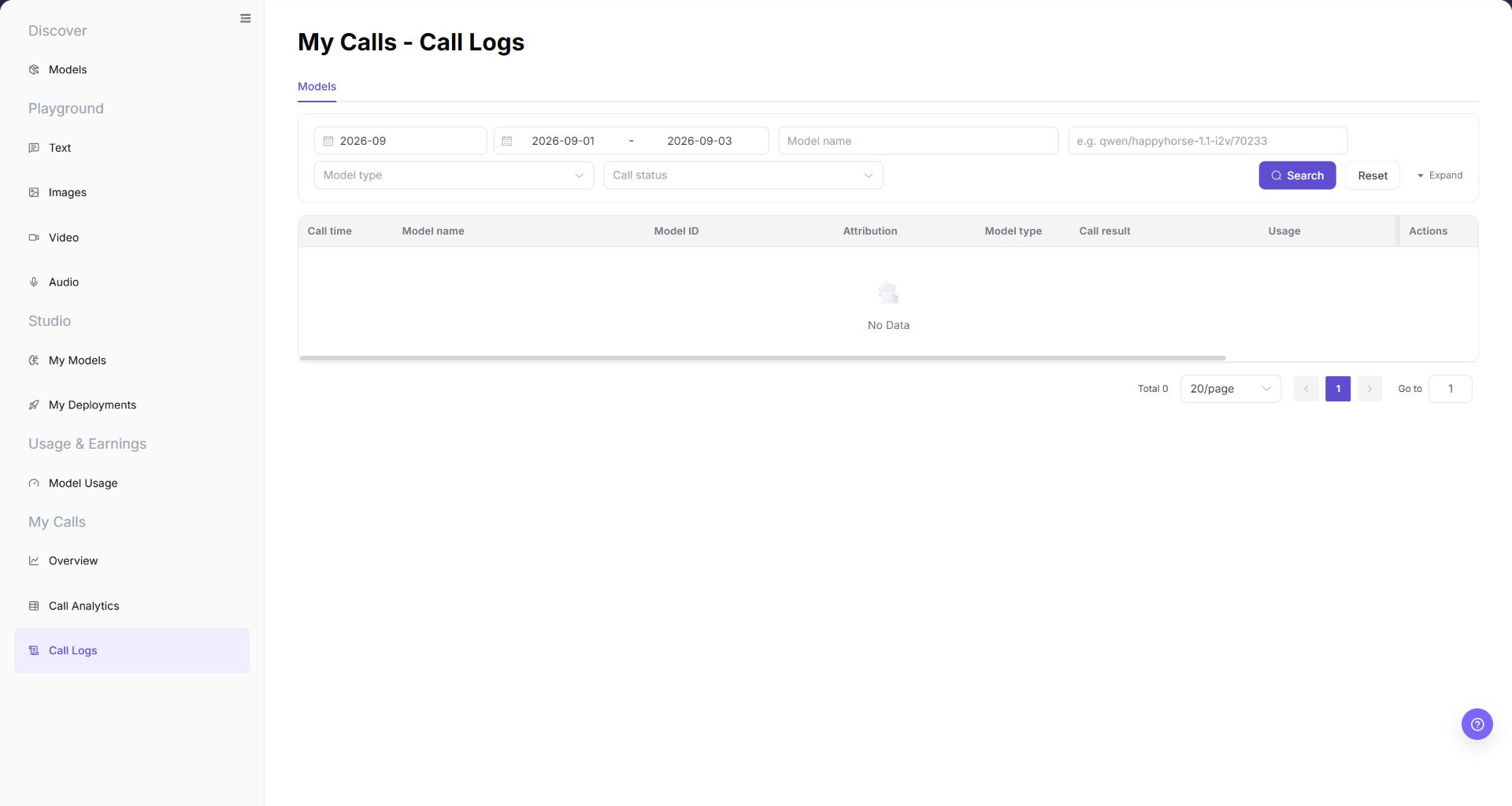 My Call Logs