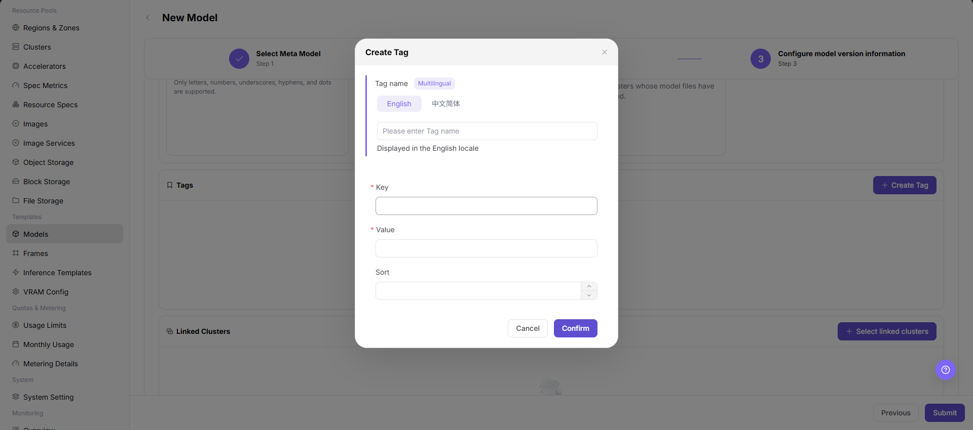 Create tag