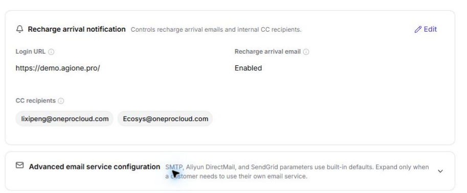 Email Settings