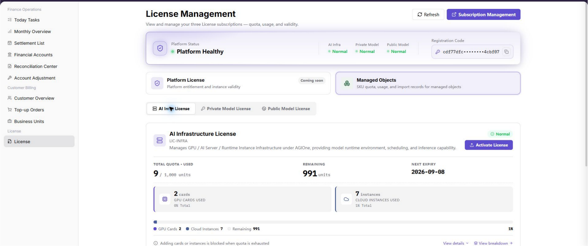 License Management