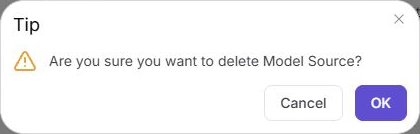 Delete a Model Source