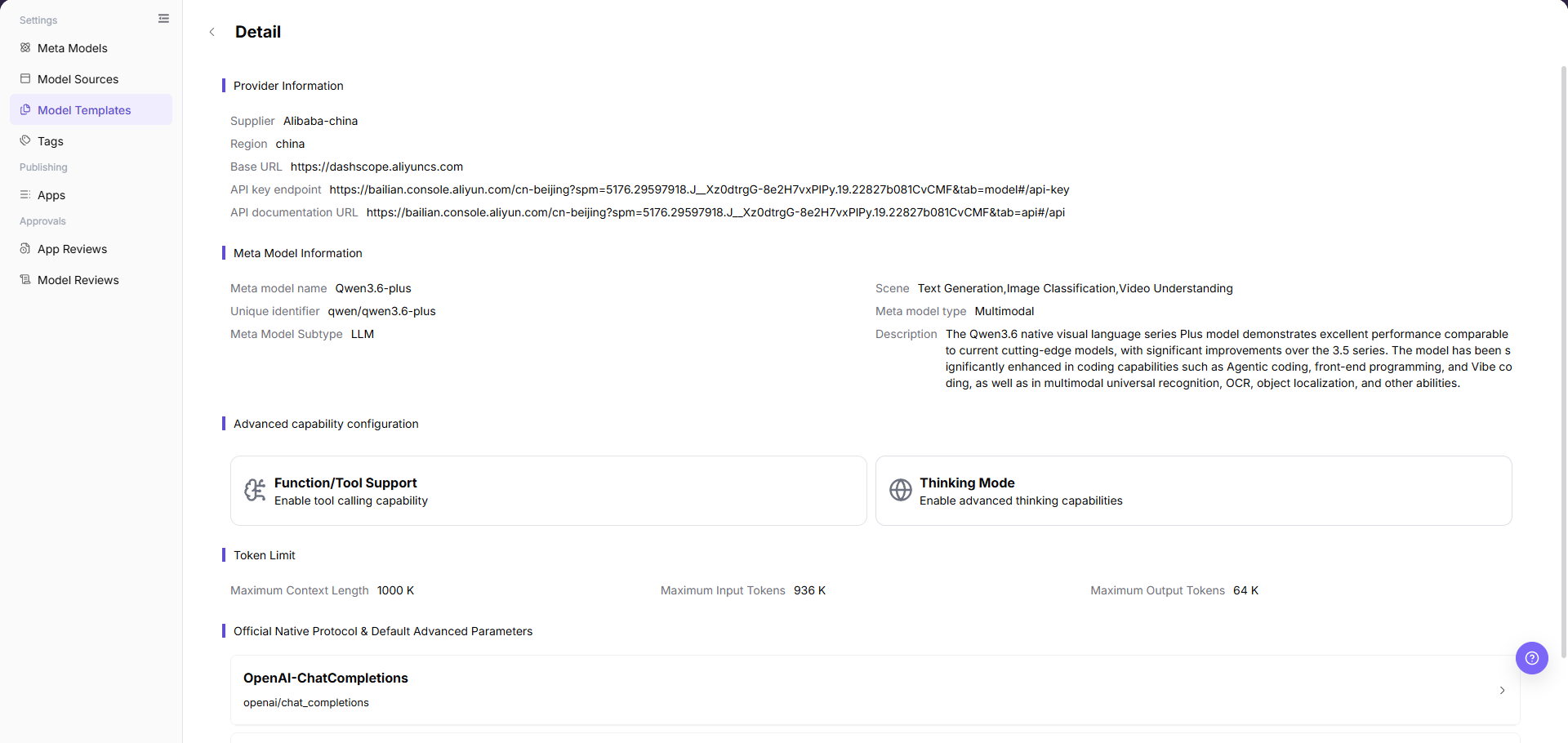 Query Template Details