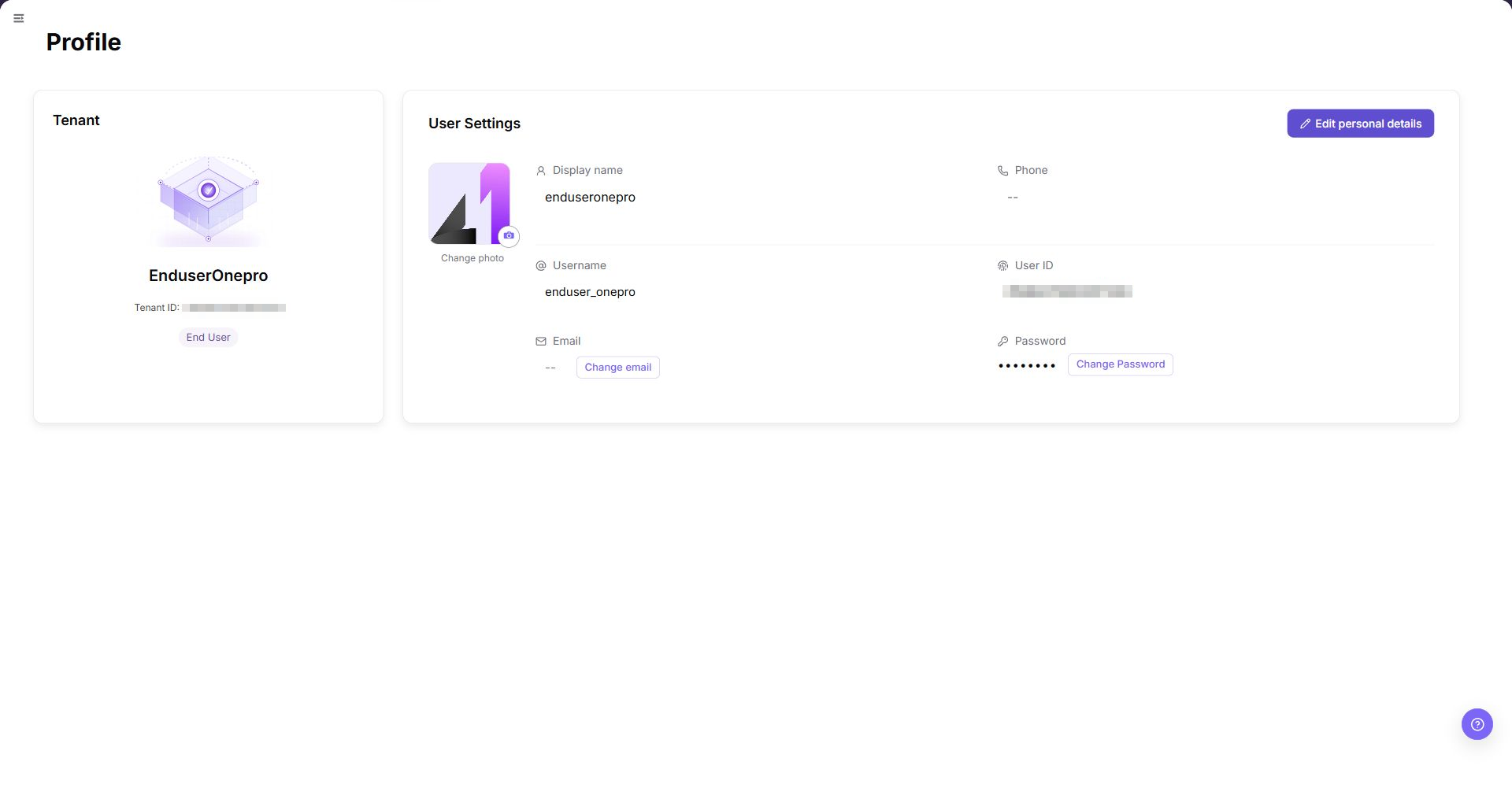 Profile details