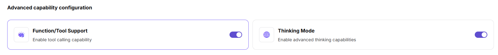Configure advanced capabilities
