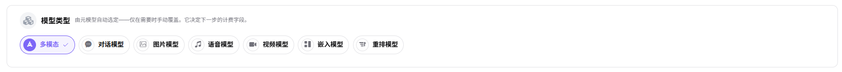 模型类型