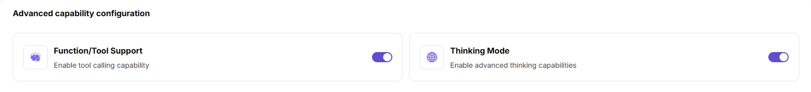 Configure advanced capabilities