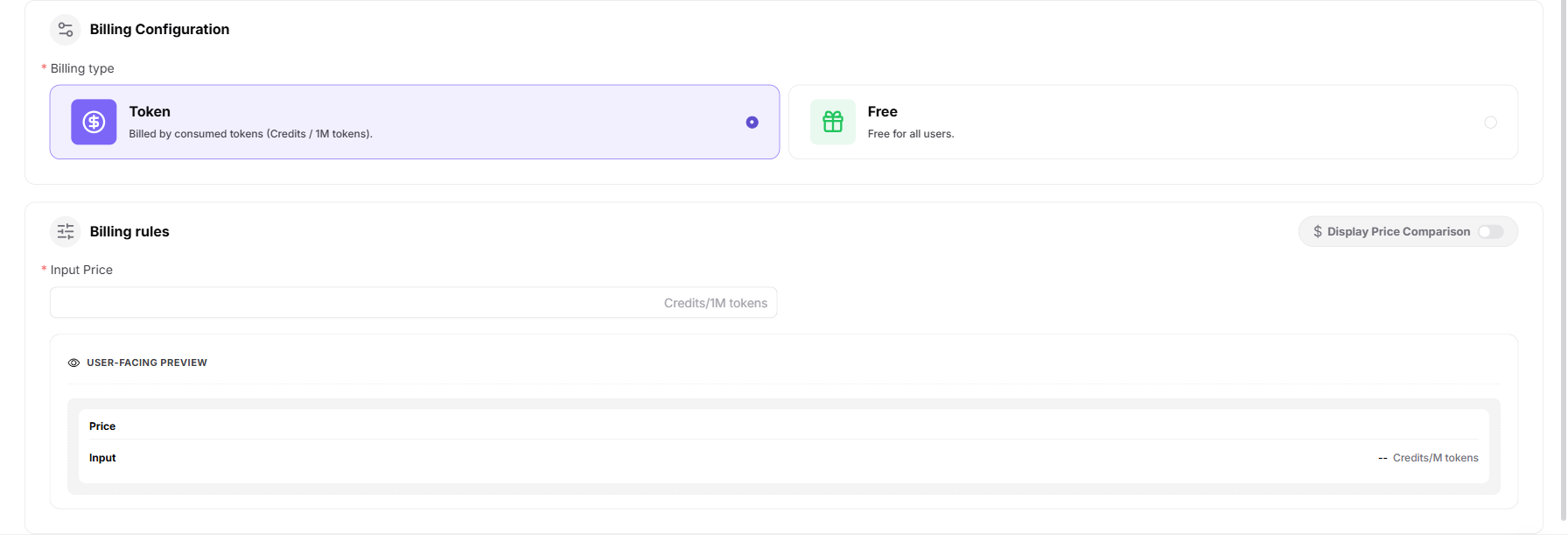 Configure billing
